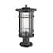 Z-Lite Jordan 1 Light Outdoor Pier Mounted Fixture, Black And Clear Seedy 570PHB-553PM-BK - alternate 2